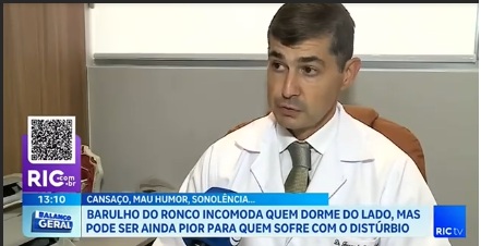 Dr. Fernando em entrevista de TV